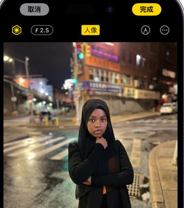 镇沅苹果15服务店分享如何在iPhone15系列机型拍摄照片中添加人像效果 